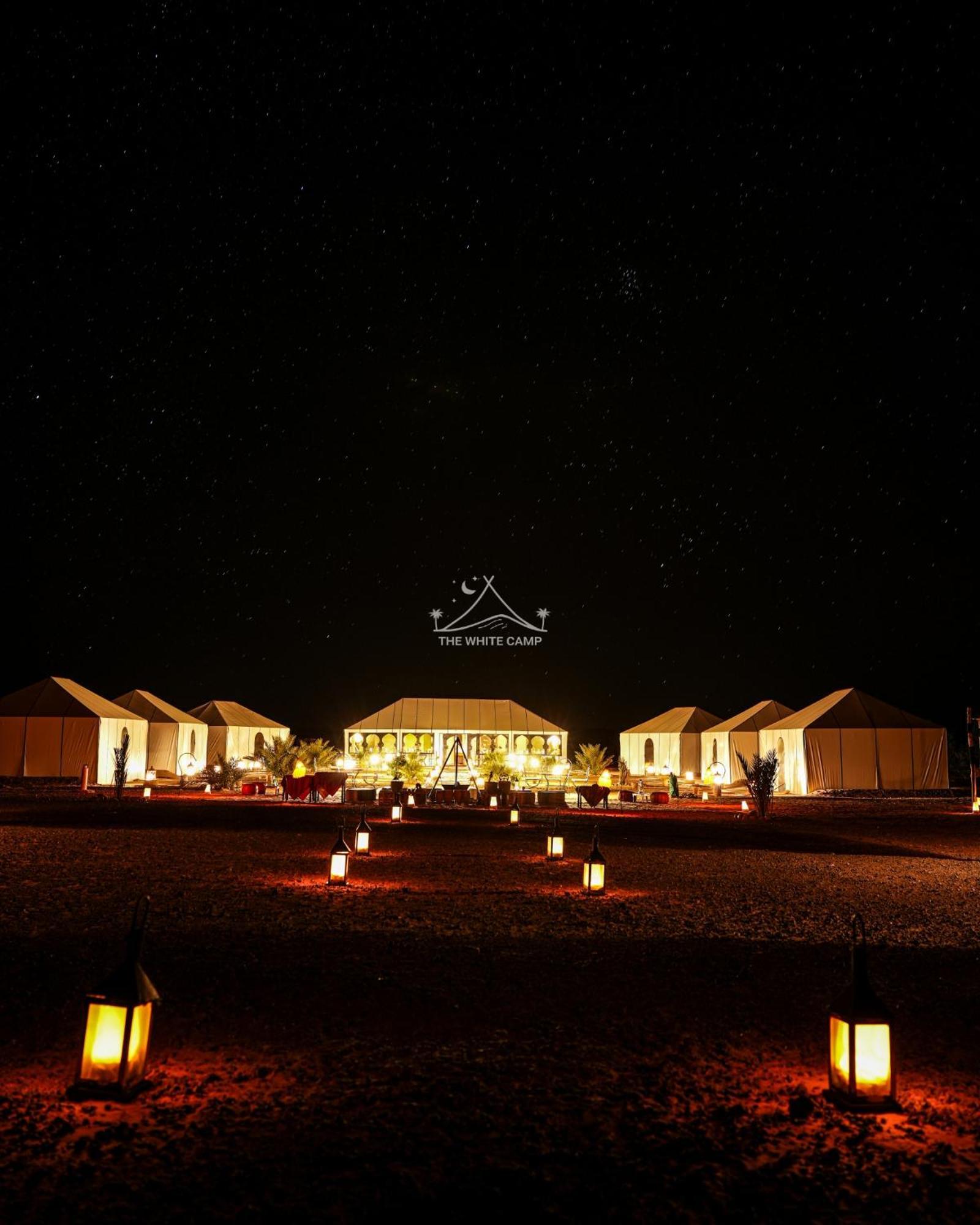 The White Camp - Your Merzouga Luxury Desert Camp & Erg Chebbi Dunes Camel Riding Exterior foto